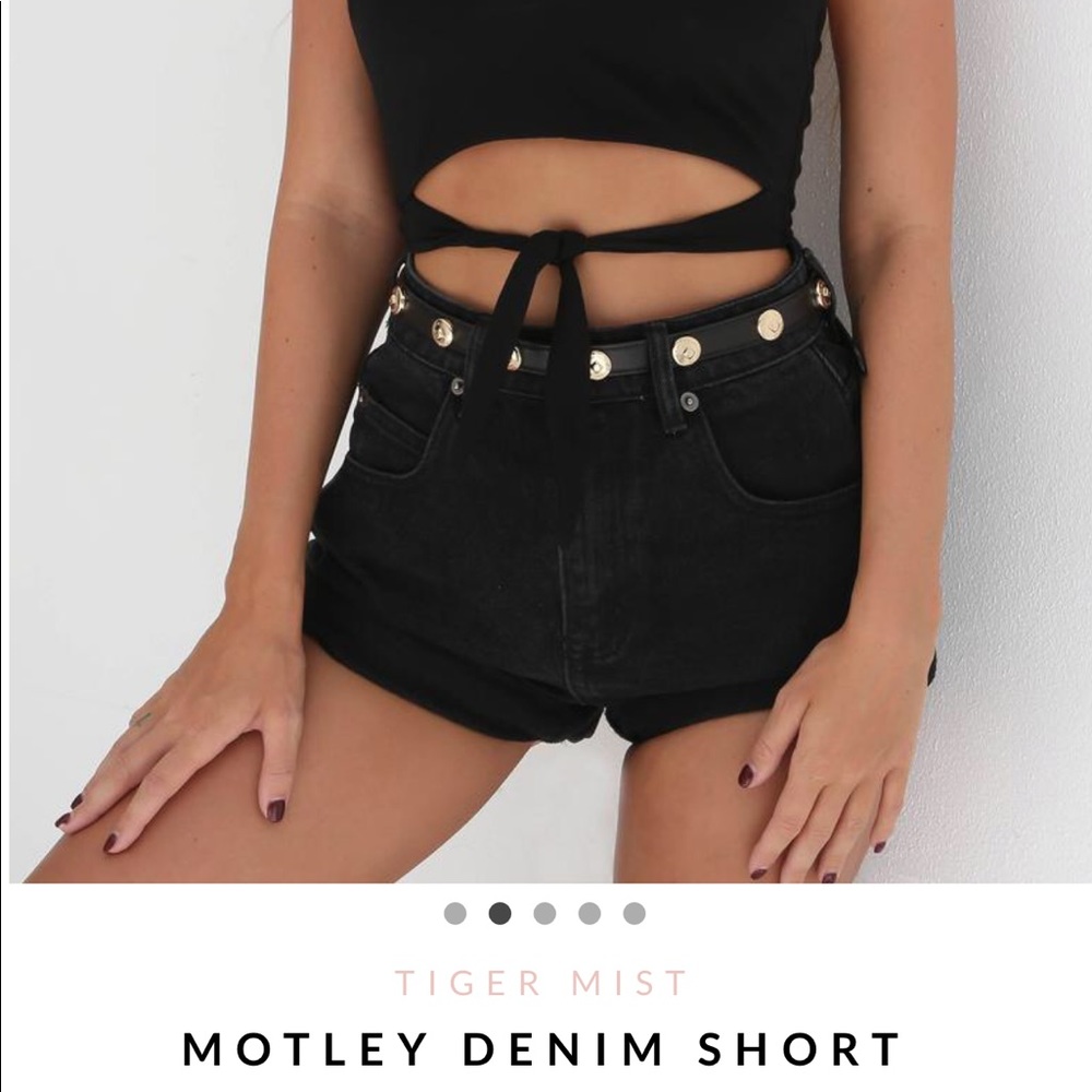Tiger Mist Motley Denim Shorts